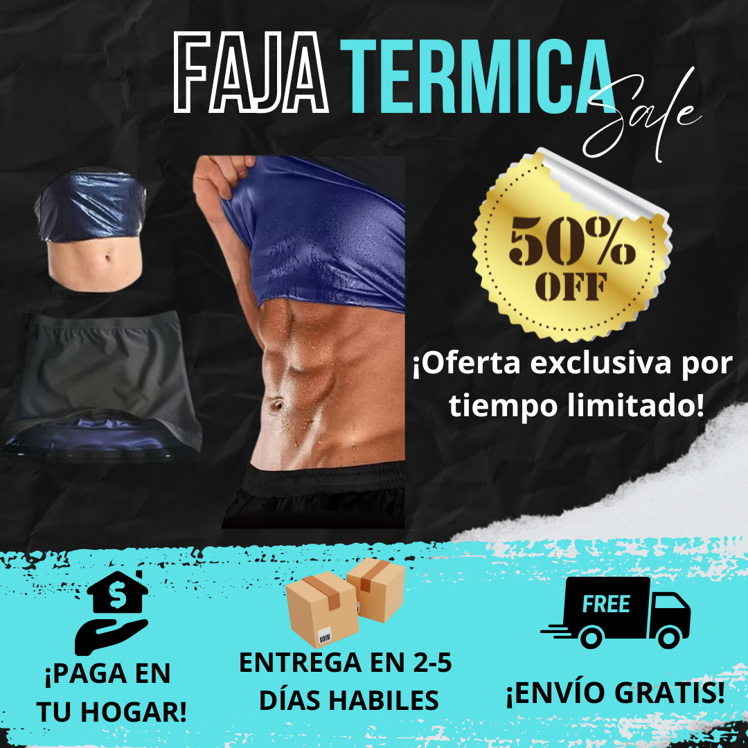 Faja Sauna Térmica para Hombre🔥💪